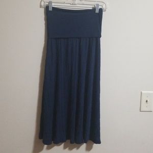 Fold over midi skirt.